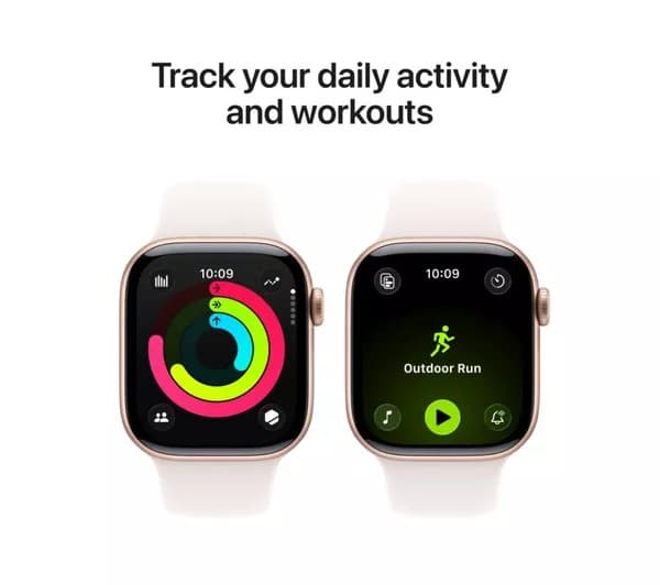 Apple Watch Series 11 GPS 42mm Rose Gold Aluminium Case with Light Blush Sport Band - S/M - Image 4