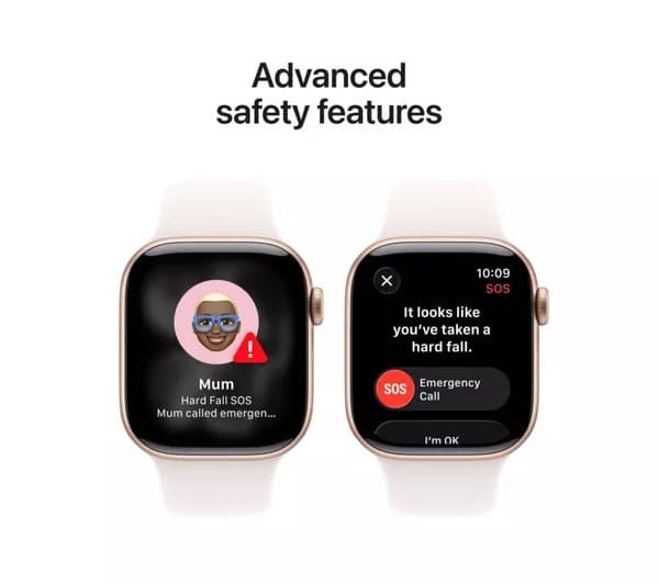 Apple Watch Series 11 GPS 42mm Rose Gold Aluminium Case with Light Blush Sport Band - S/M - Image 6
