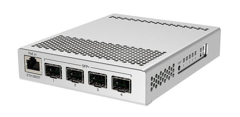 MikroTik CRS305-1G-4S+IN Cloud Router Switch - 1x Gigabit Ethernet + 4x SFP+ 10G - White - Image 1