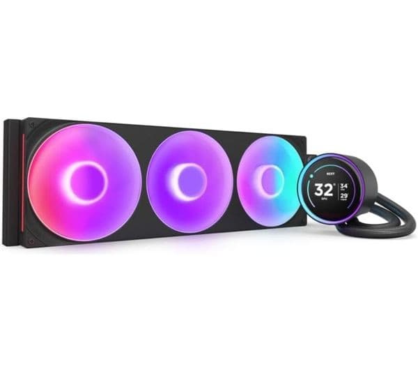 NZXT Kraken Elite 420 RGB Liquid CPU Cooler Black - Image 1