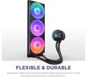 NZXT Kraken Elite 420 RGB Liquid CPU Cooler Black thumbnail 5
