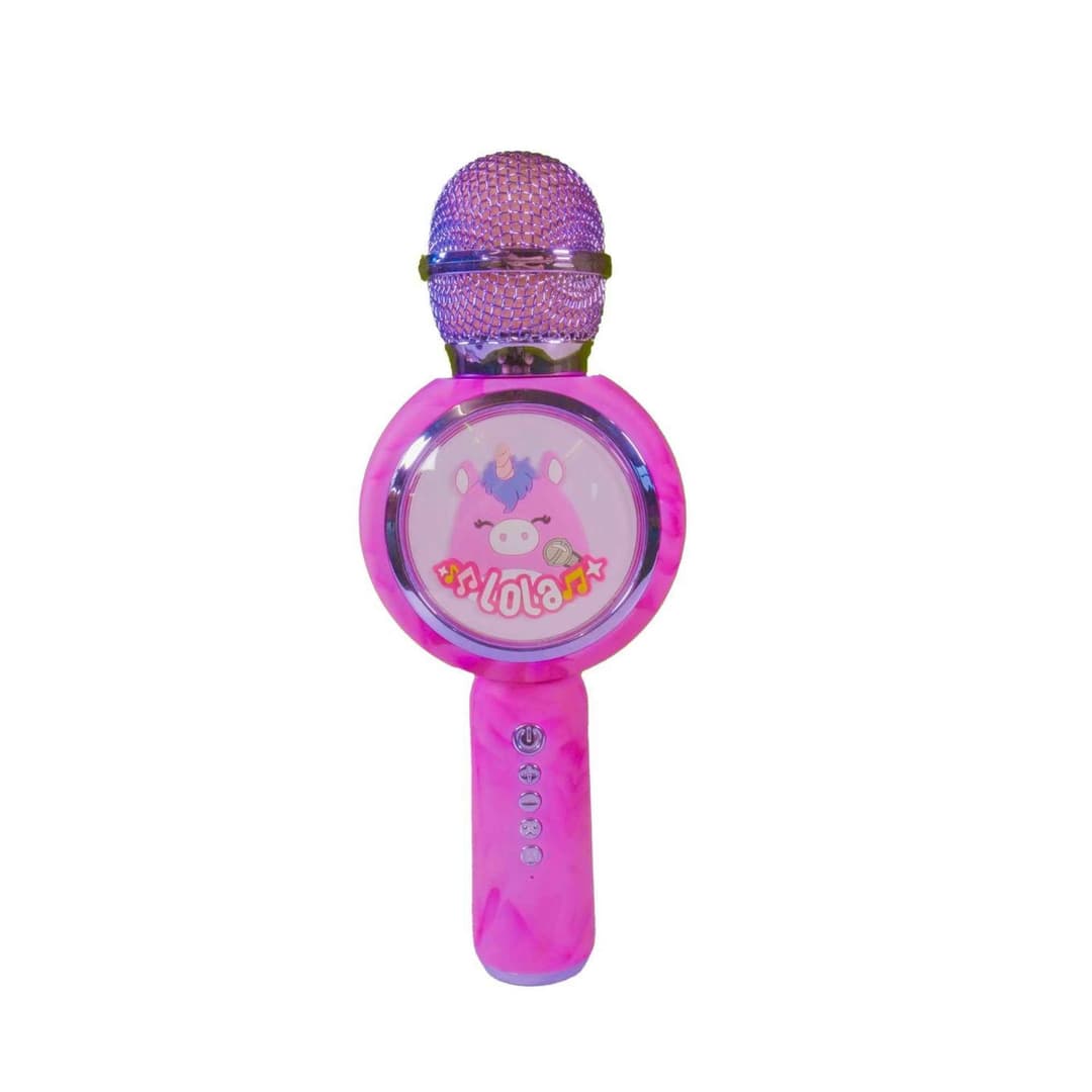 Squishmallows Lola the Unicorn Karaoke Microphone - Image 1