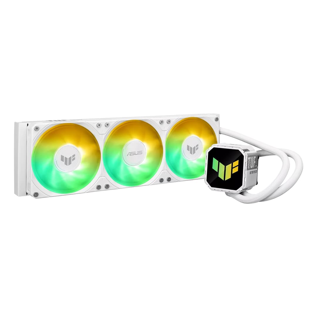 ASUS TUF Gaming LC III 360 ARGB Intel/AMD AIO Liquid CPU Cooler - White - Image 1