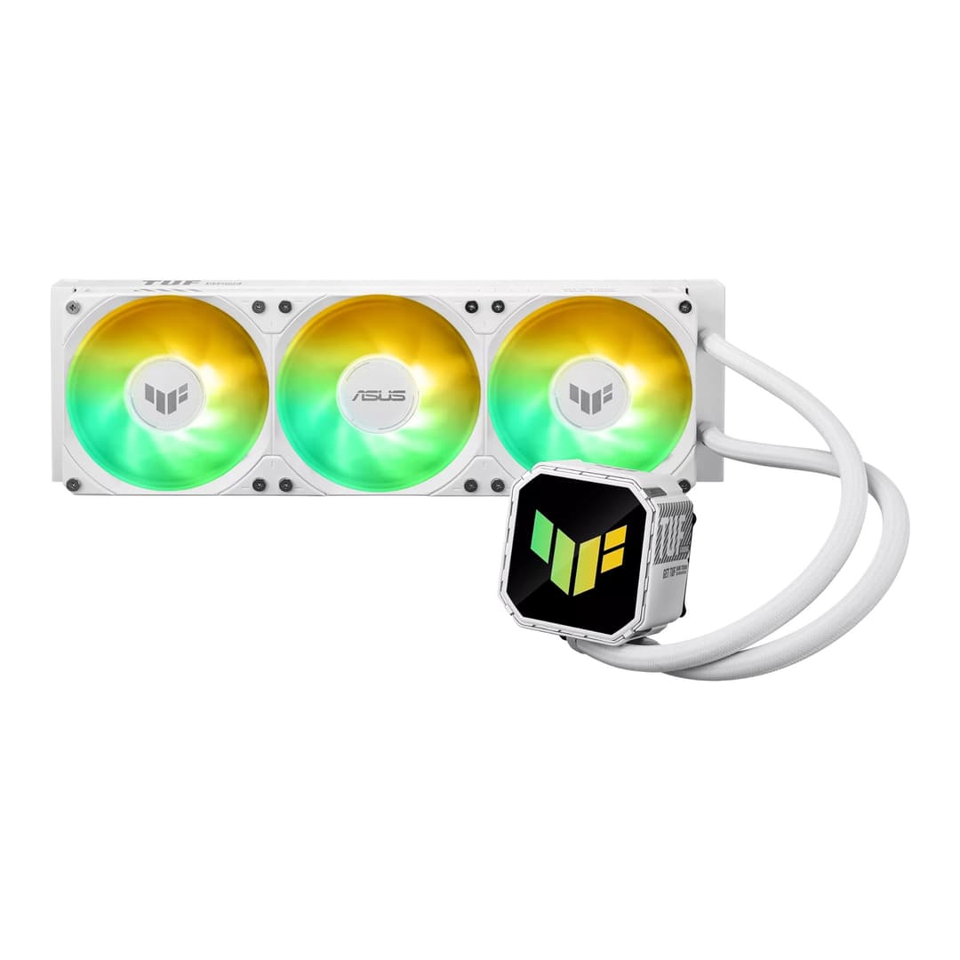ASUS TUF Gaming LC III 360 ARGB Intel/AMD AIO Liquid CPU Cooler - White - Image 2