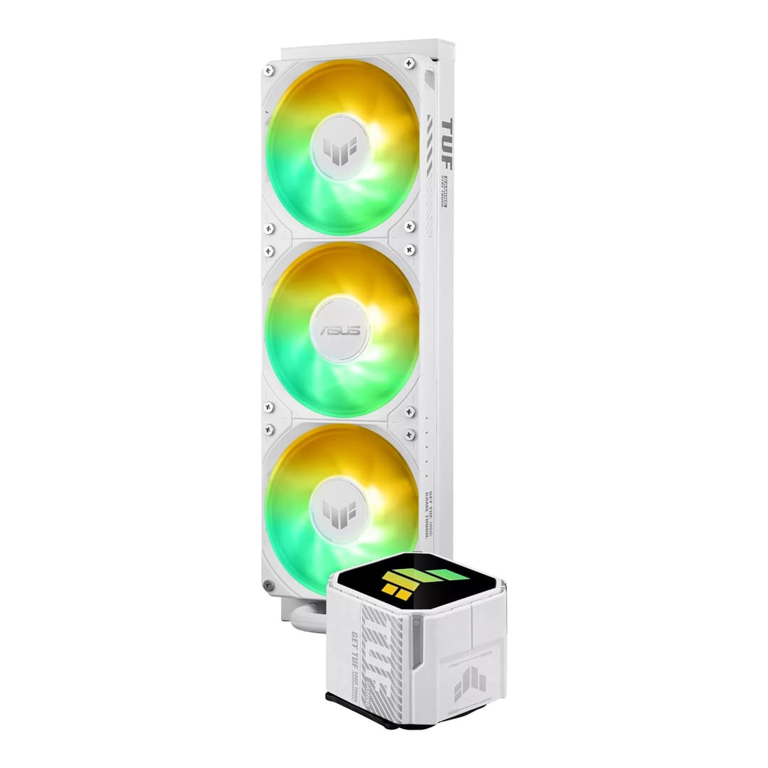 ASUS TUF Gaming LC III 360 ARGB Intel/AMD AIO Liquid CPU Cooler - White - Image 3