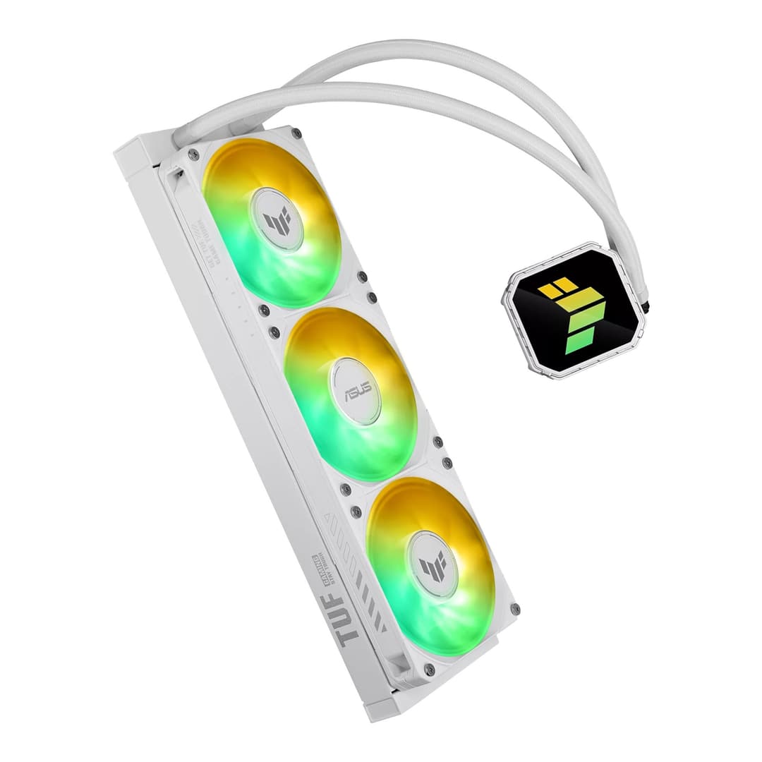 ASUS TUF Gaming LC III 360 ARGB Intel/AMD AIO Liquid CPU Cooler - White - Image 4
