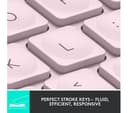 Logitech MX Keys Mini Wireless Illuminated Keyboard - Rose, UK Layout thumbnail 2