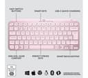 Logitech MX Keys Mini Wireless Illuminated Keyboard - Rose, UK Layout thumbnail 6