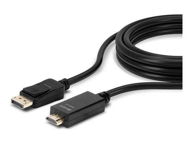Lindy DisplayPort to HDMI 4K30Hz Adapter Cable, Black - 2m - Image 3