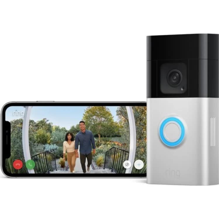 Ring Battery Video Doorbell Plus 1536p Nickel Matt - Image 1