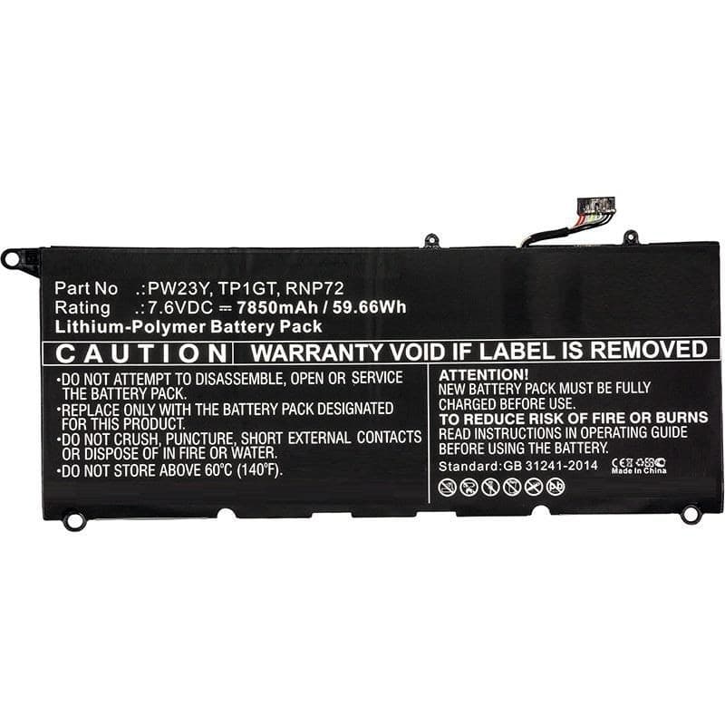 CoreParts MBXDE-BA0116 Laptop Battery for Dell XPS 13 9360 / XPS 13 9360-D1605G, Li-Pol 7.6V, Black - Image 1