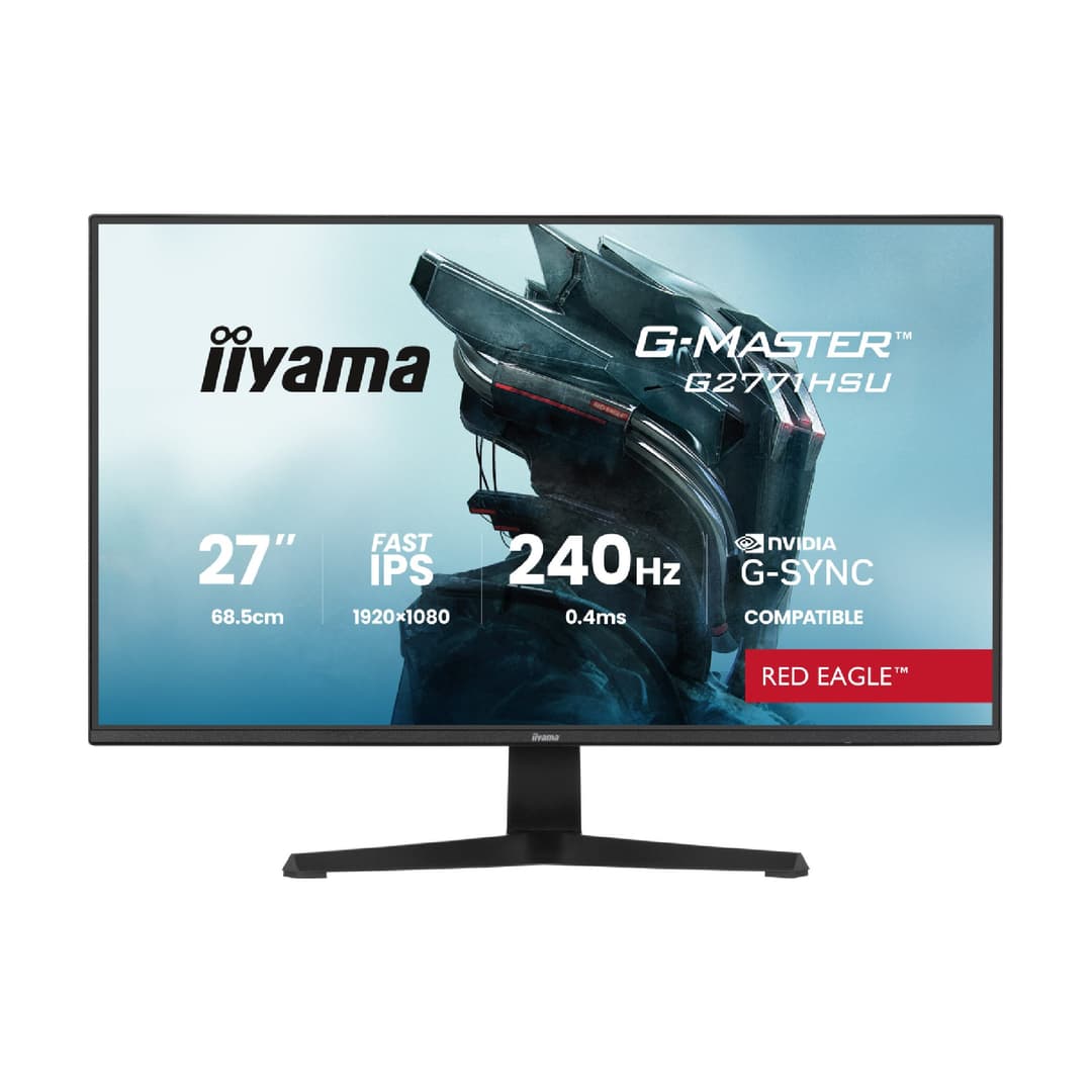 iiyama G-Master G2771HSU-B1 27" Fast IPS Full HD 240Hz 0.4ms G-Sync Gaming Monitor with Speakers - Image 1