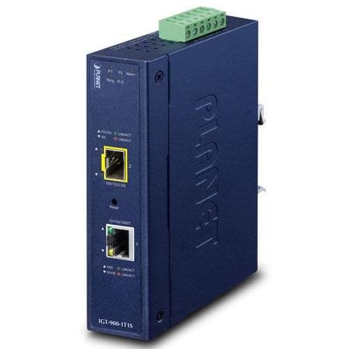 PLANET IGT-900-1T1S Industrial Gigabit to 100/1000/2500X SFP Managed Media Converter