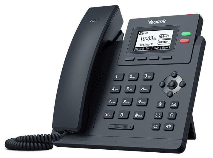 Yealink SIP-T31P IP Desk Phone with PoE, 2.3-inch LCD - Grey