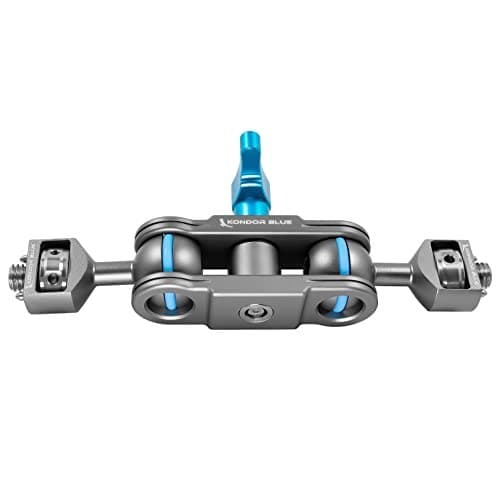 KONDOR BLUE Cine Magic Arm with 3/8" Screws and ARRI Locator Pins - Double Ball Head Articulating Arm, Adjustable Tension - Space Grey - Image 5