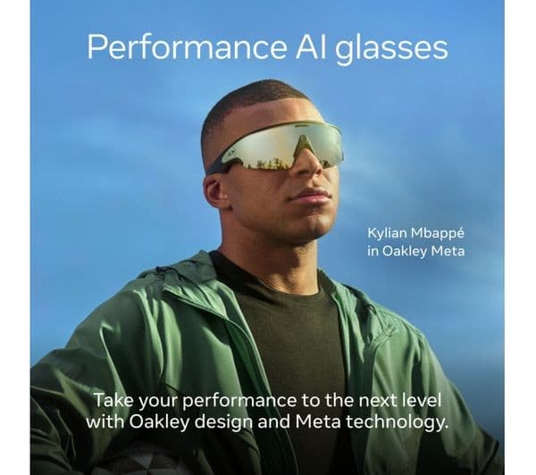Oakley Meta Vanguard AI Glasses - White with Prizm Sapphire Lenses - Image 3