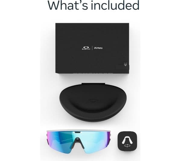 Oakley Meta Vanguard AI Glasses - White with Prizm Sapphire Lenses - Image 5