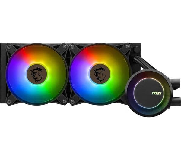 MSI MAG CORELIQUID E240 240mm ARGB Liquid CPU Cooler - Black - Image 1