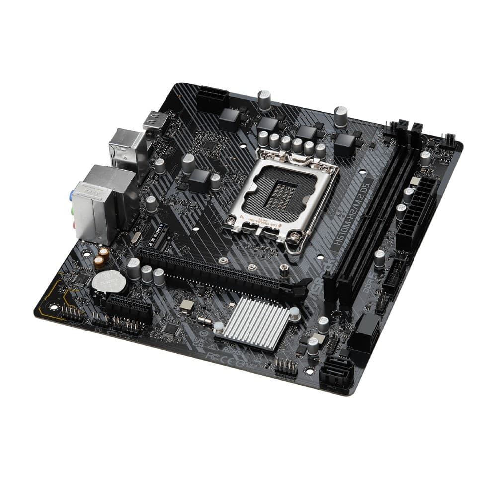 Asrock H610M-H2/M.2 D5 Intel H610 DDR5 Micro-ATX Socket LGA 1700 Motherboard - Image 4