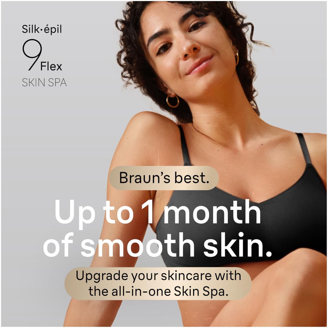 Braun Silk·épil 9 Flex 9-481 3D Epilator - White/Gold - Image 2