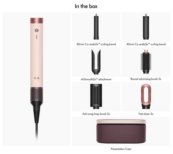 Dyson Airwrap Co-anda2x Multi-Styler & Dryer for Straight + Wavy Hair - Ceramic Pink & Rose Gold - Image 4
