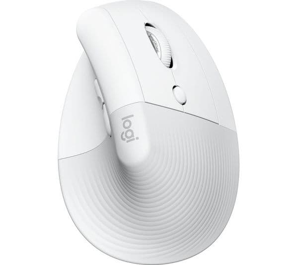 Logitech Lift Vertical Ergonomic Mouse - White - Image 1