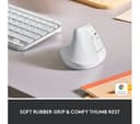 Logitech Lift Vertical Ergonomic Mouse - White thumbnail 2