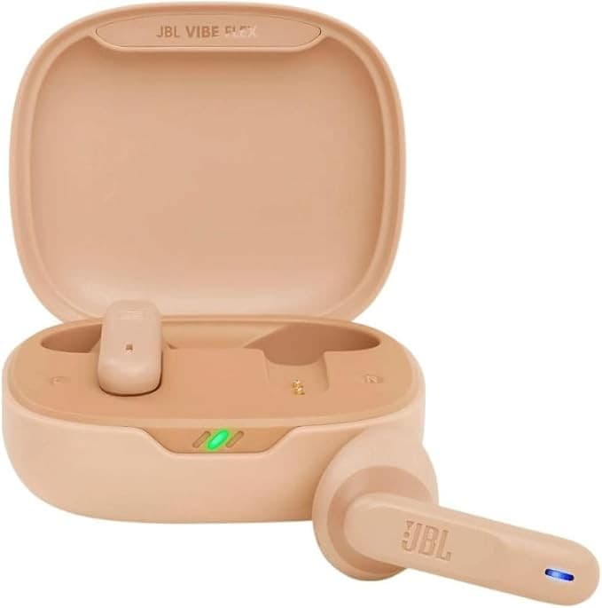 JBL Vibe Flex True Wireless Bluetooth Earbuds – Beige - Image 1