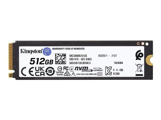 Kingston KC3000 512GB M.2 2280 NVMe PCIe 4.0 SSD (SKC3000S/512G) - Image 3