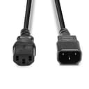 Lindy 0.5m IEC C14 to C13 Mains Extension Cable - Black thumbnail 4