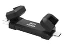 Silicon Power Marvel Xtreme DS72 USB 3.2 Gen 2 Portable SSD Stick (Type-A / Type-C) Black - 500GB thumbnail 1