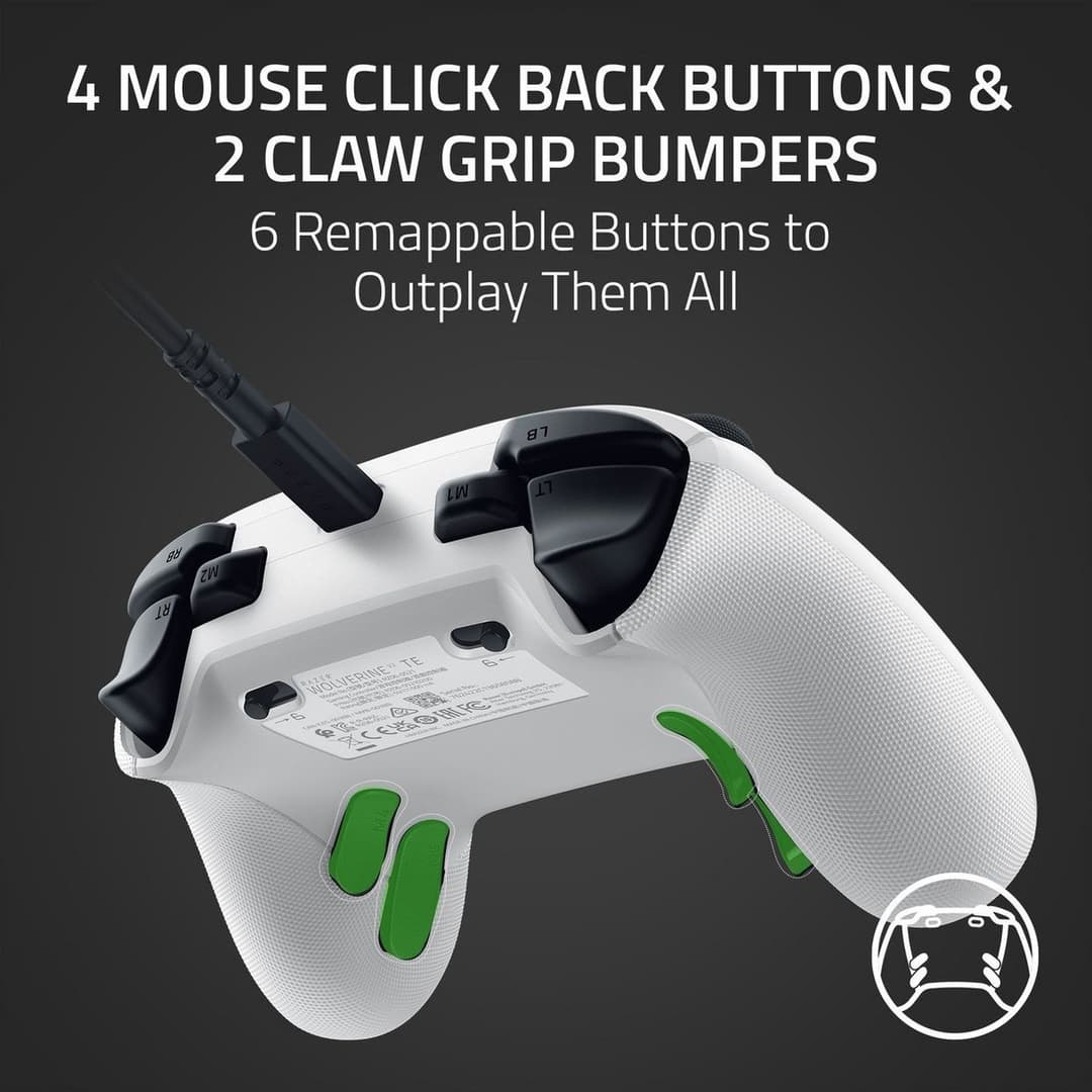 Razer Wolverine V3 Tournament Edition Wired Gaming Controller for Xbox & PC - White - Image 8