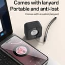 YESIDO YSW35 Mini Cube TWS Bluetooth Speaker with Enhanced Bass & Lanyard - Black thumbnail 6
