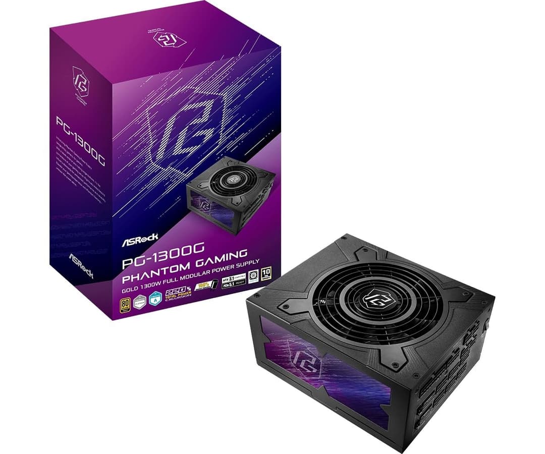 ASRock Phantom Gaming PG-1300G 1300W 80 PLUS Gold Fully Modular ATX 3.1 PCIe 5.1 PSU - Image 4