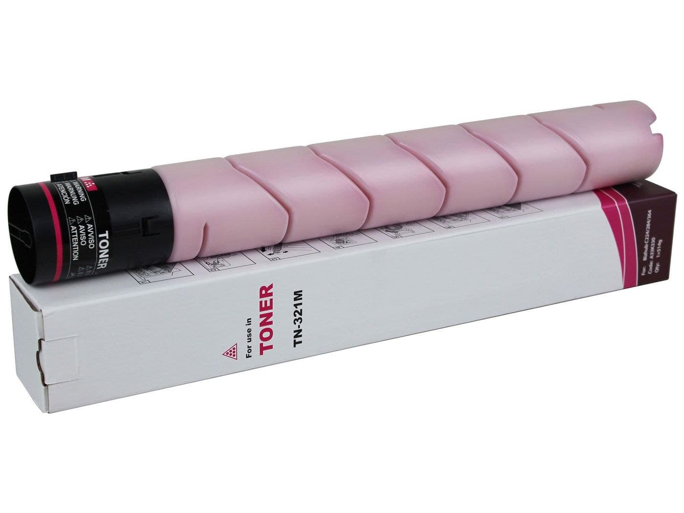 CoreParts Compatible Toner Cartridge for Konica Minolta TN-321M (A33K330) - Magenta