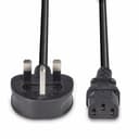 Lindy 7.5m UK 3 Pin Plug to IEC C13 Mains Power Cable, Black thumbnail 4