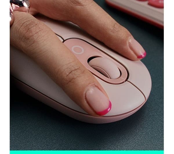 Logitech Pop Icon Wireless Optical Mouse - Rose - Image 7
