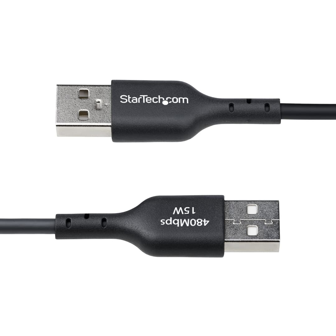 StarTech.com 3ft (1m) USB-A to USB-C Charging Cable, Charge & Sync, 3A, USB 2.0, TPE Jacket - Black USB Charging Cord - Image 4