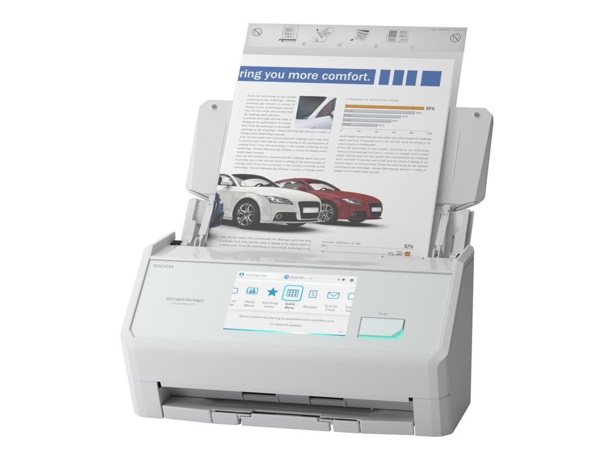 Ricoh ScanSnap iX2500 - document scanner - desktop - USB 3.2 Gen 1x1, Wi-Fi(ax), Bluetooth 5.2 - White