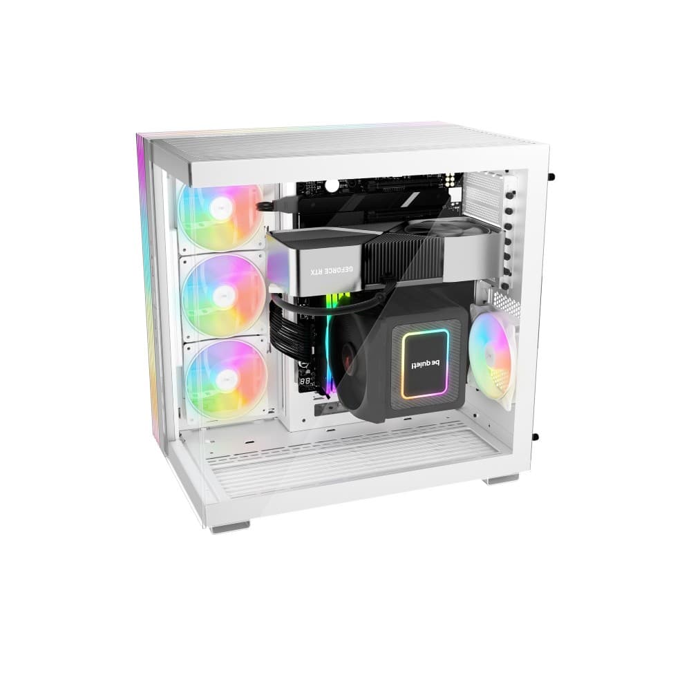 Be Quiet Light Base 600 LX White ATX Midi Tower ARGB Tempered Glass White PC Case - Image 5