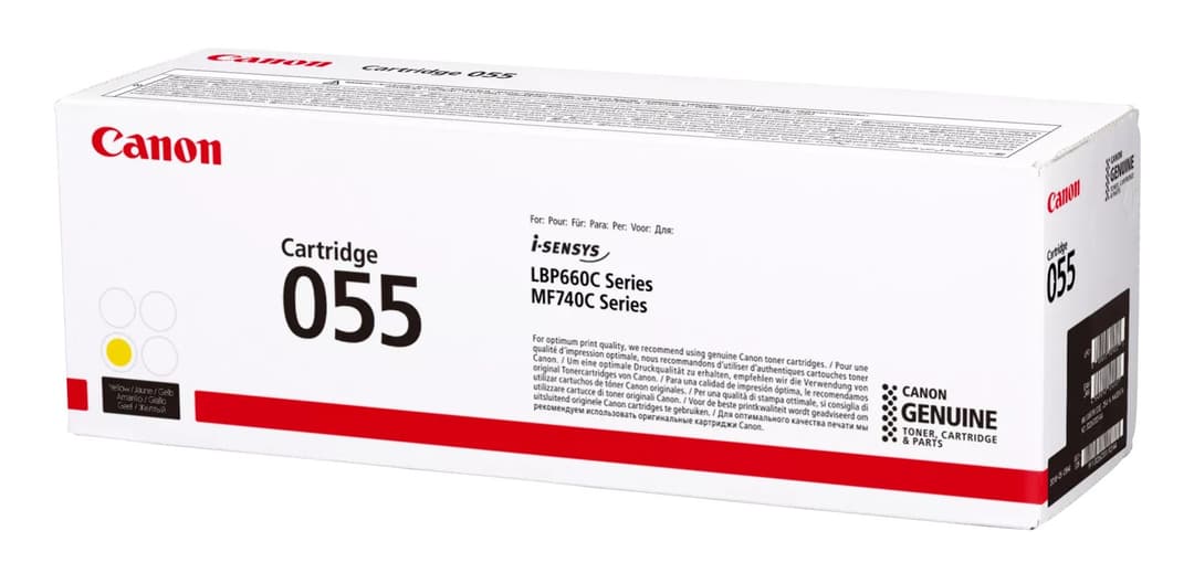 Canon 055 Original Toner Cartridge - Yellow - Image 3