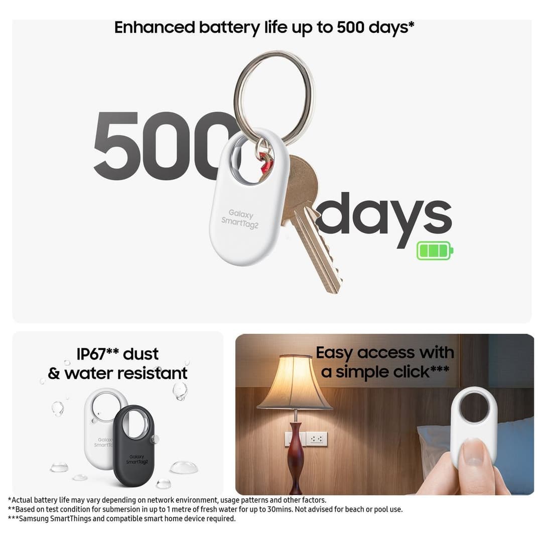 Samsung Galaxy SmartTag2 Tracker White - Image 4
