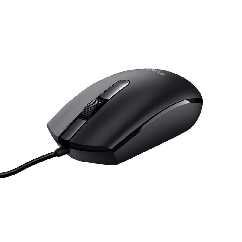 Trust TM-101 Wired Optical Mouse - Black - Image 1