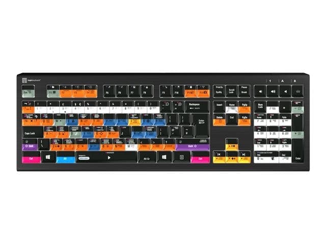 Logic Keyboards Blender 3D Astra 2 Backlit Keyboard UK - Windows - Black - Image 1
