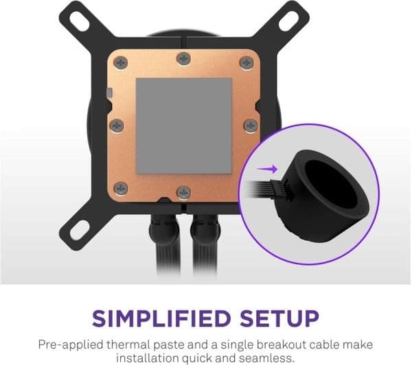 NZXT Kraken Plus 240 CPU Cooler Black - Image 3