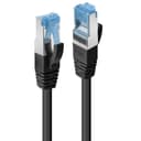 Lindy Cat.6A S/FTP LSZH Snagless Gigabit Ethernet Cable Black 2m thumbnail 1