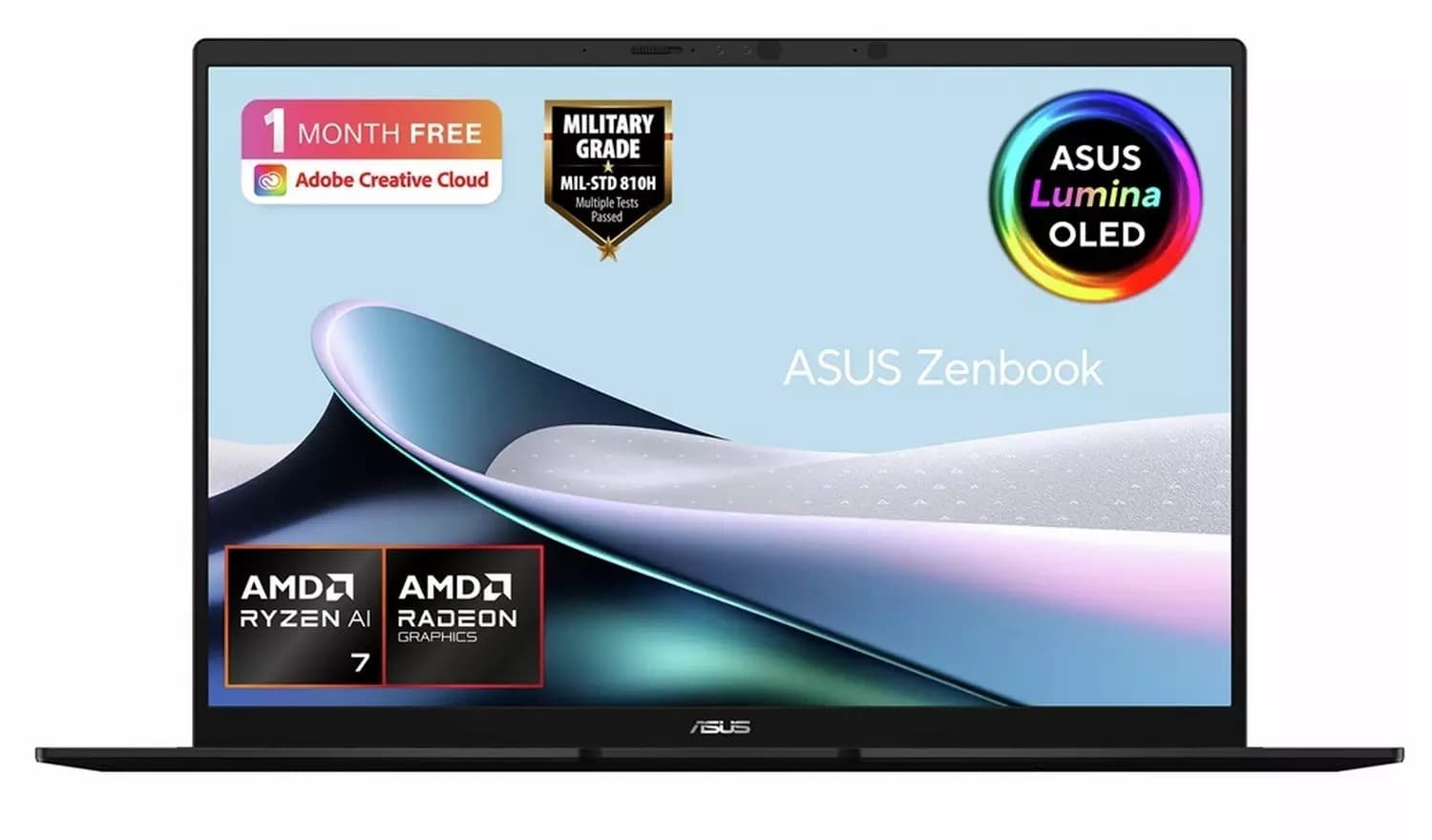 ASUS Zenbook 14 OLED 14 Inch Ryzen AI 7 445 16GB 1TB Laptop UM3406GA-QD004W - Silver