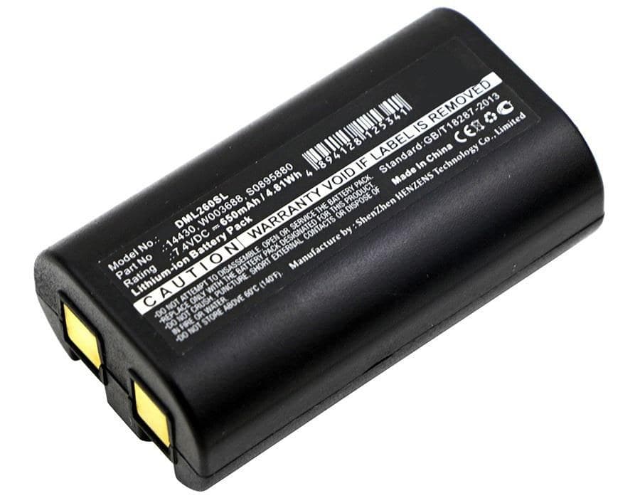 CoreParts MBXPR-BA002 Replacement Battery for Dymo LabelManager 260P/280/PnP Label Printers, 7.4V 650mAh Li-ion, Black - Image 1