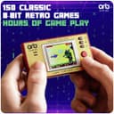 Orb Retro Mini Handheld Console - 150 Built-In 8-Bit Games, 1.8 Inch Colour Screen thumbnail 2