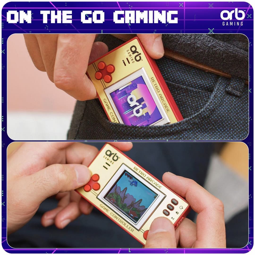 Orb Retro Mini Handheld Console - 150 Built-In 8-Bit Games, 1.8 Inch Colour Screen - Image 7